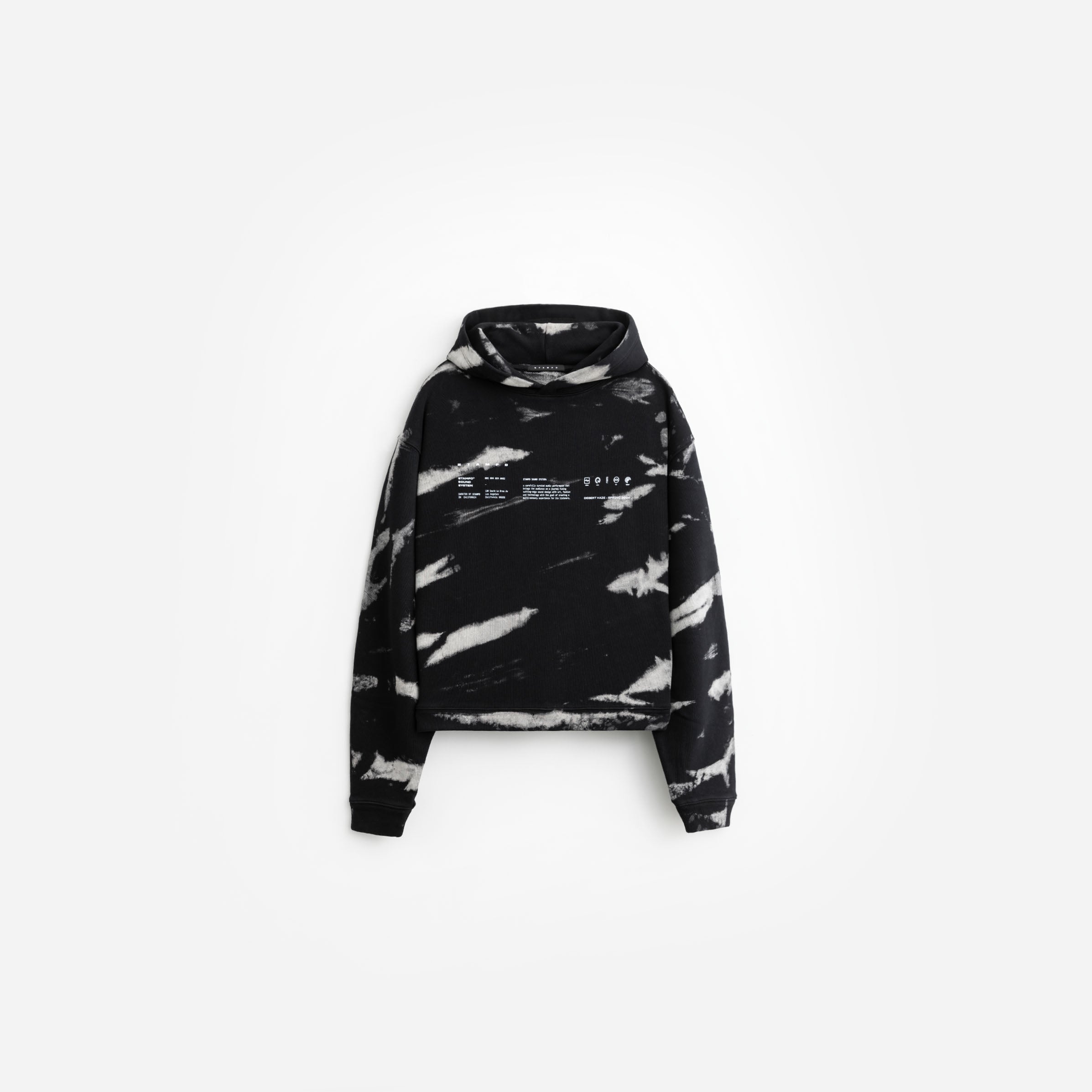 Stampd Sound System Tie Dye Cropped Hoodie