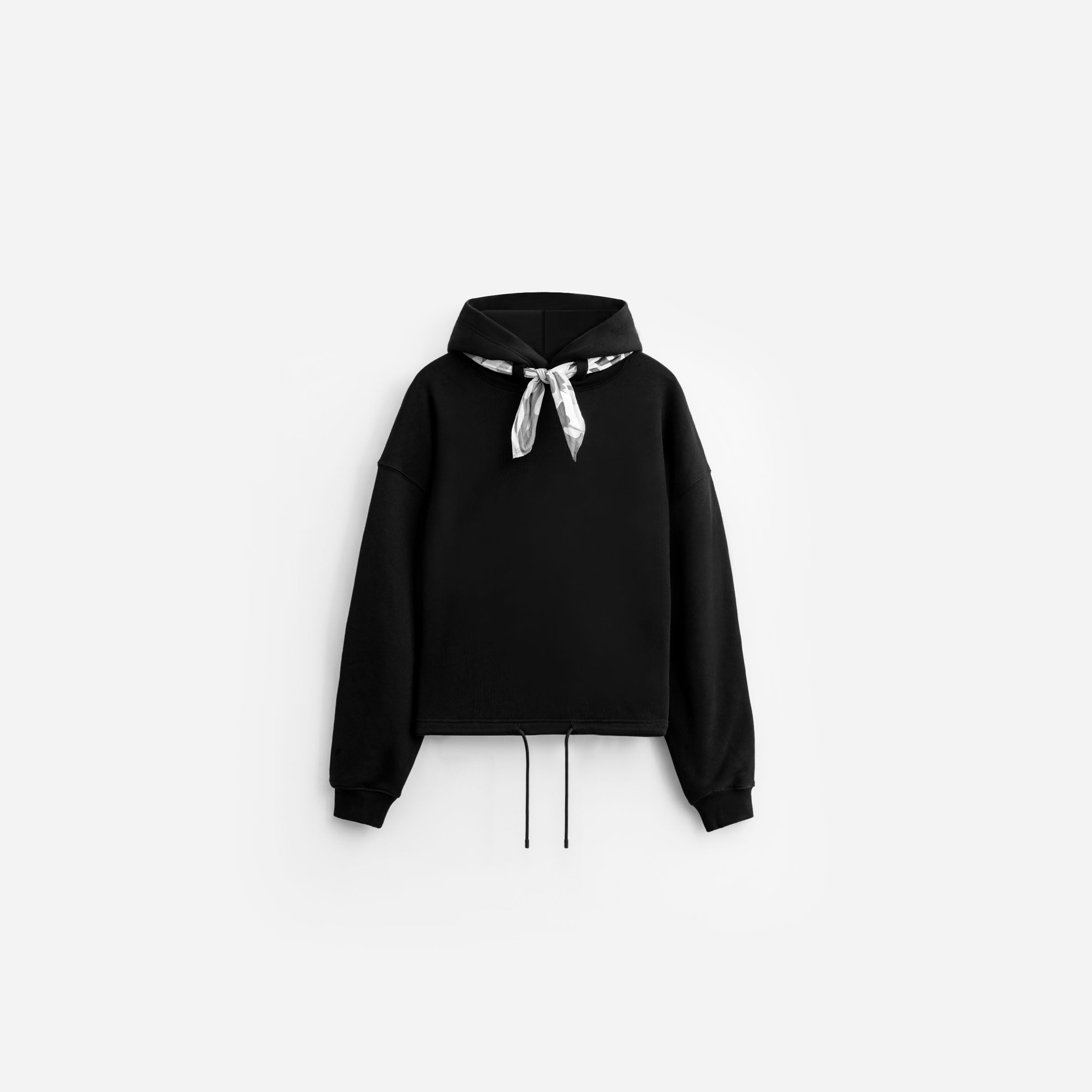 SLA, Sweaters, Sla The Label White Draw Cord Crop Hoodie